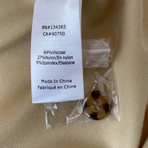 MarlaWynne Women's Almond Shirt Jacket 2X 3/4 Kimono Sleeve Minimalist Neutral - Picture 15 of 16